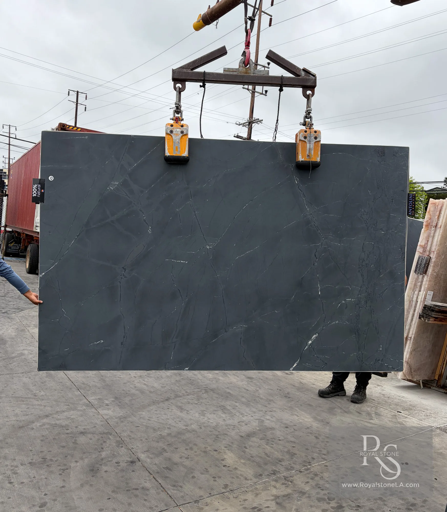 Antolini Negresco Quartzite quartzite slab at Royal Stone Los Angeles
