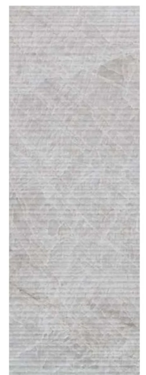 Bamboo finish on Antolini natural stone — vertical narrow ribbed flute