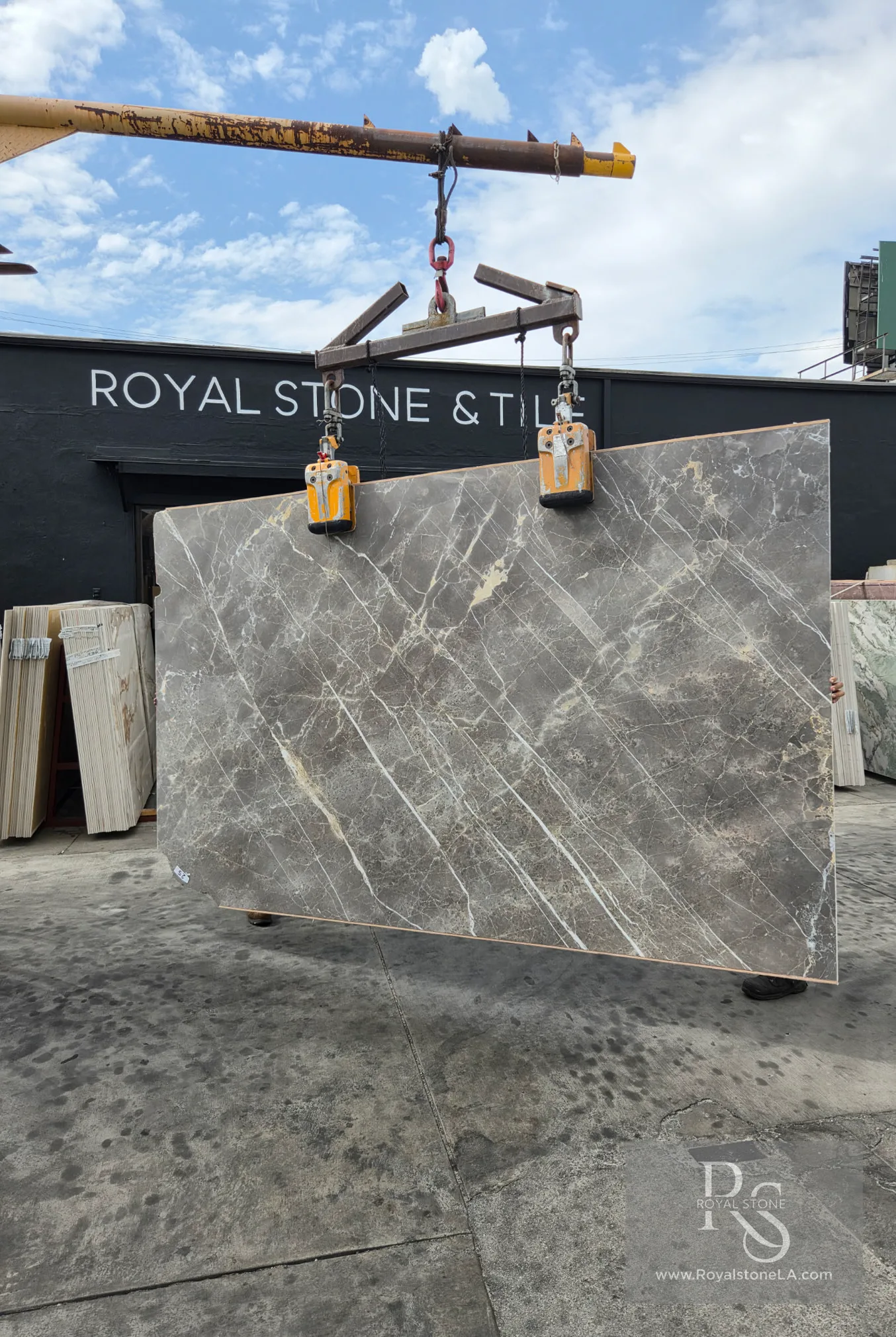 Grigio Collemandina Lot 7846 marble slab at Royal Stone Los Angeles