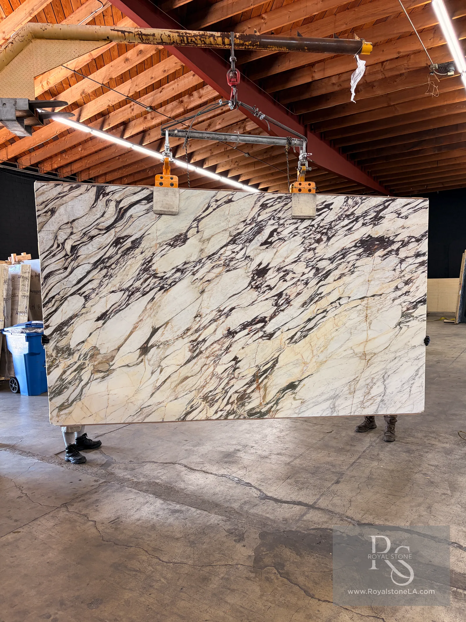 Super Calacatta Viola — Lot MAN4922 marble slab at Royal Stone Los Angeles