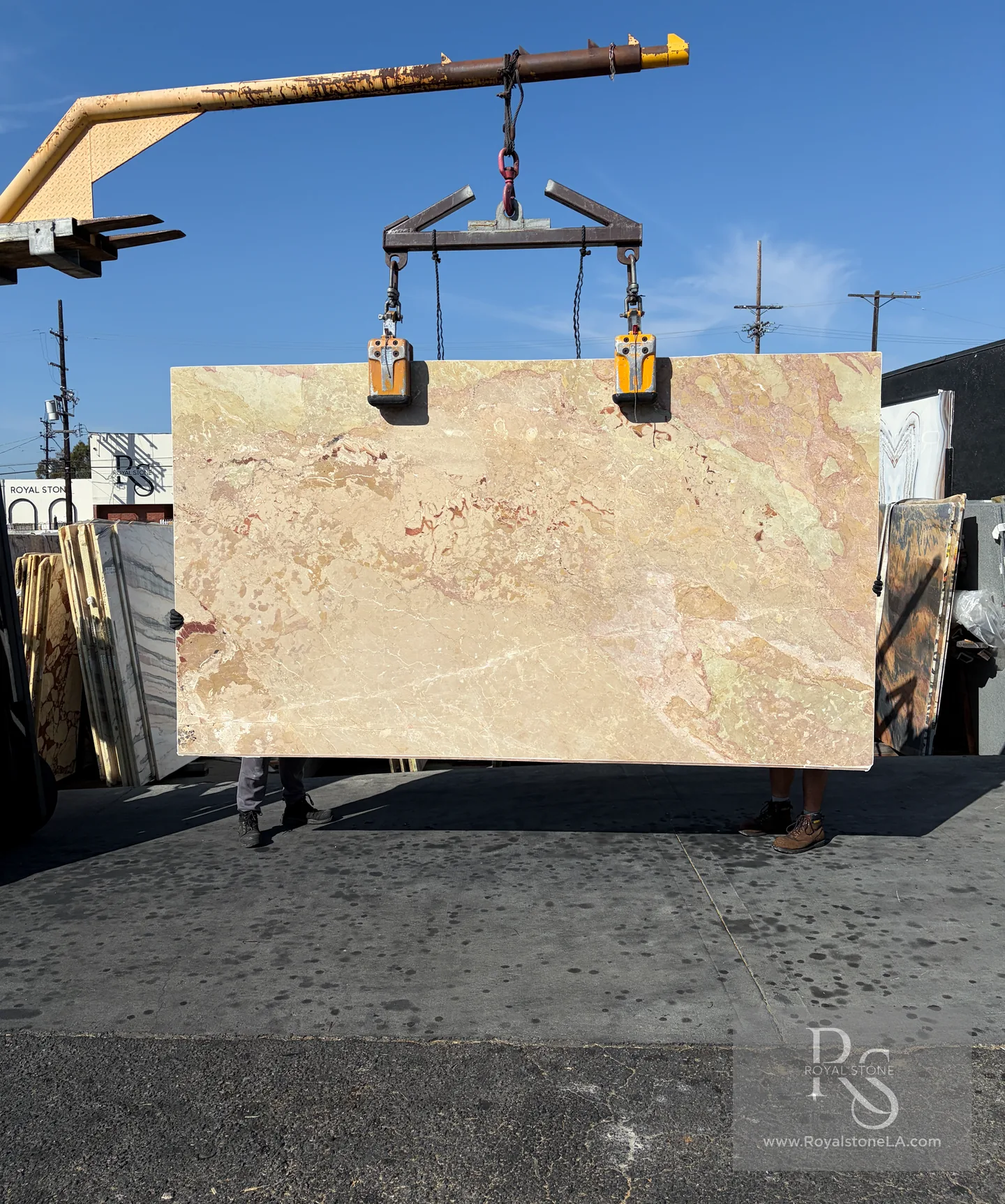 Ceppo Breccia Savoie BAS9048 marble slab at Royal Stone Los Angeles