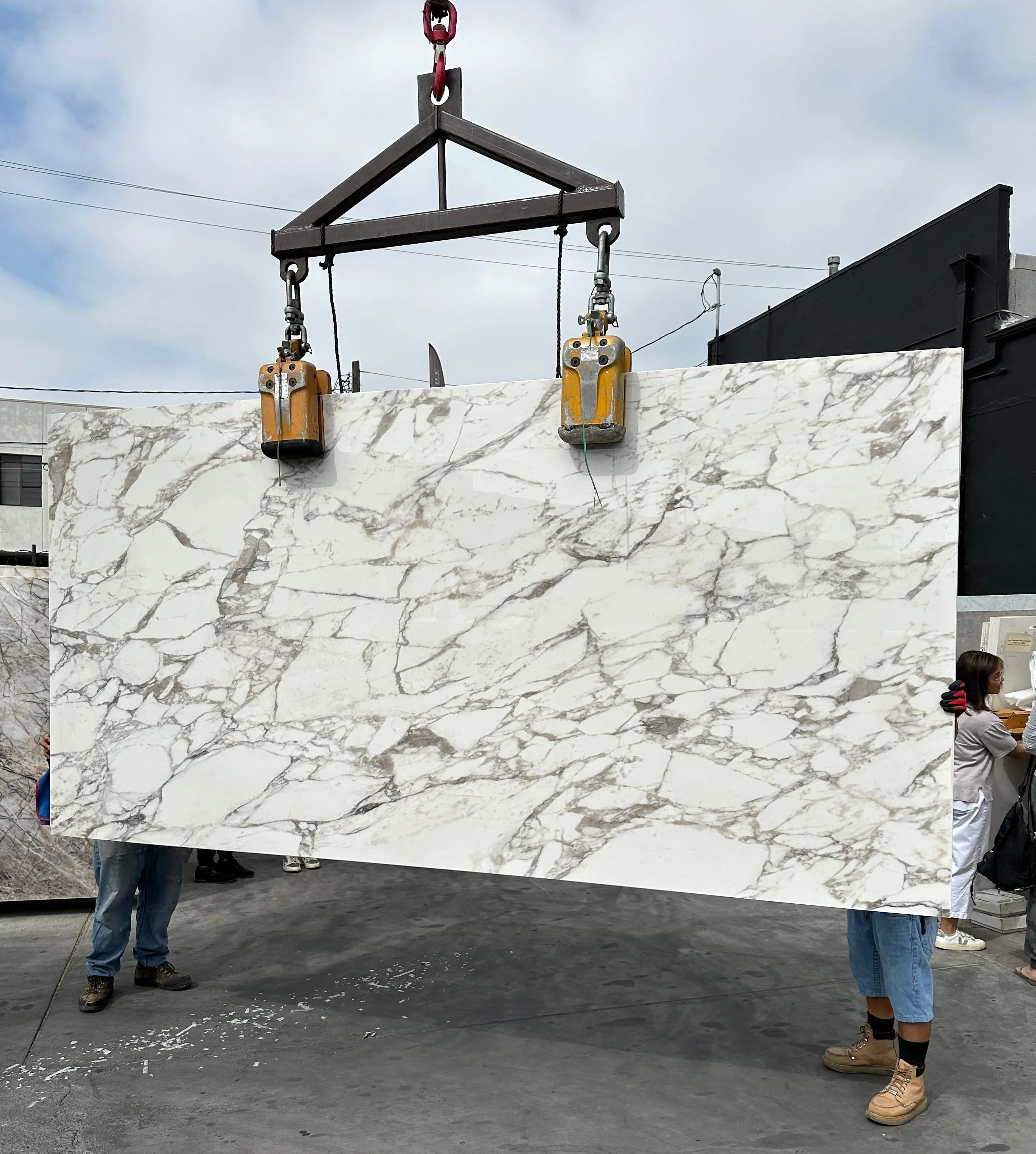 Arabescato Vagli Italian porcelain slab