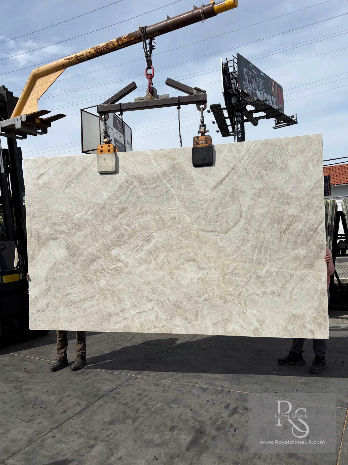 Taj Mahal Select Quartzite quartzite slab at Royal Stone Los Angeles