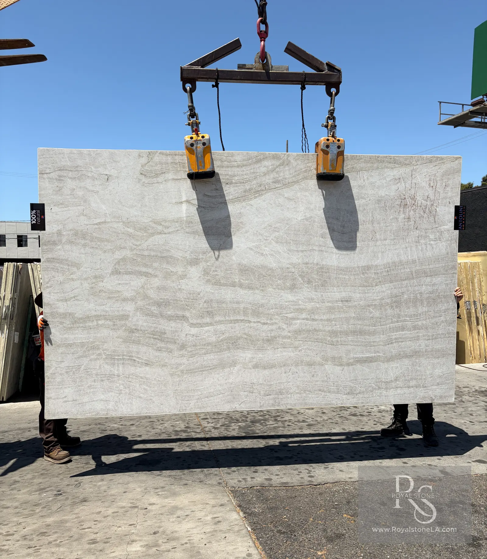 Taj Mahal Select Quartzite quartzite slab at Royal Stone Los Angeles