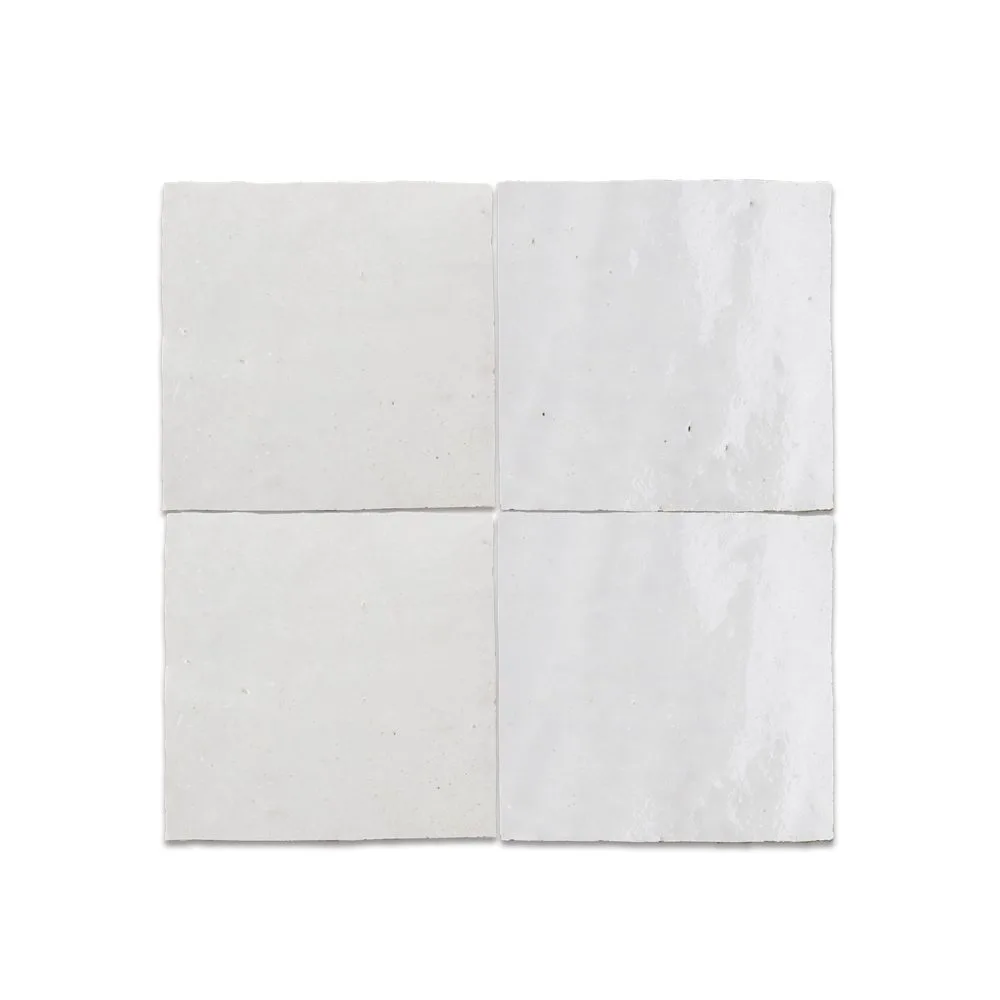 Zellige Classique Lambswool 4x4 tile sample from the supplier color library