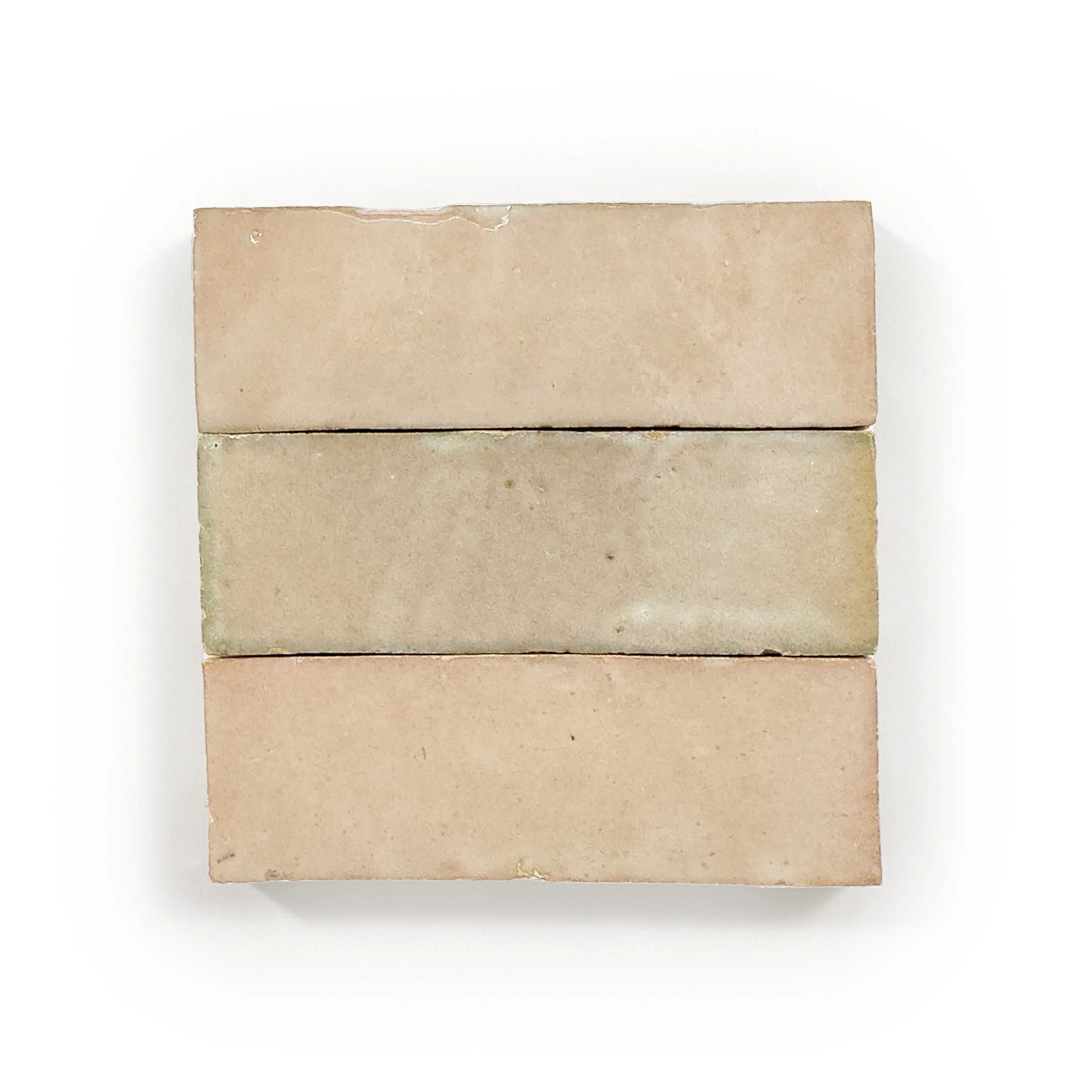 Zellige Classique Sahara Rose 2x6 tile sample from the supplier color library
