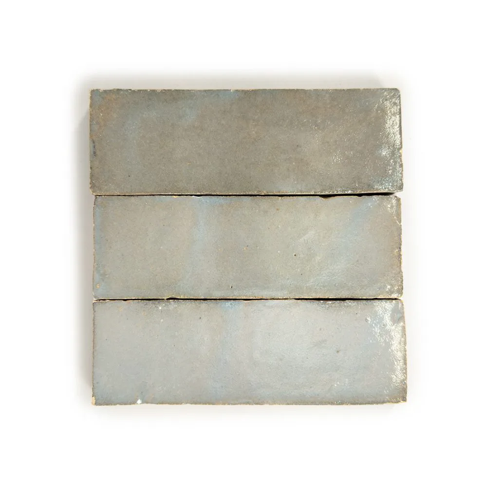 Zellige Classique Gris Perle 2x6 tile sample from the supplier color library